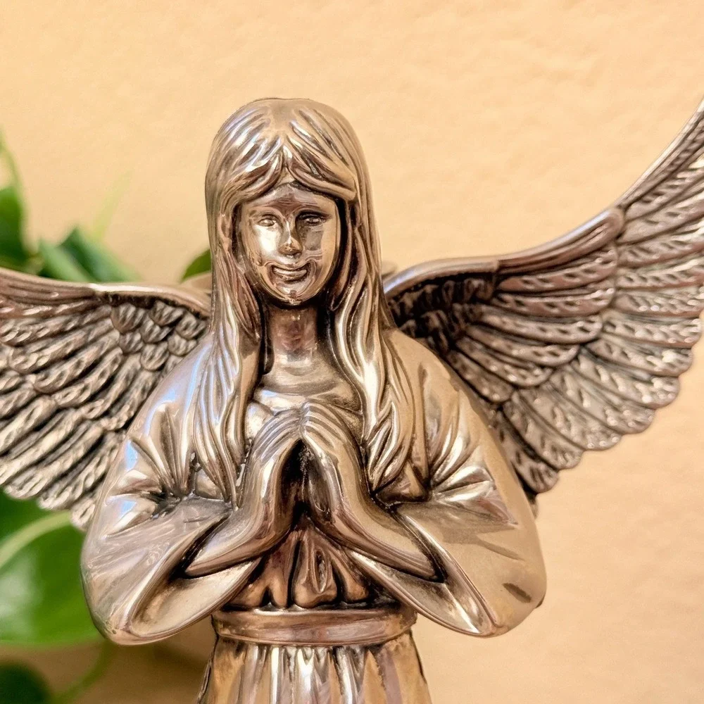 Vintage International Silver Company Angel Silver Plated Taper Candle Holder